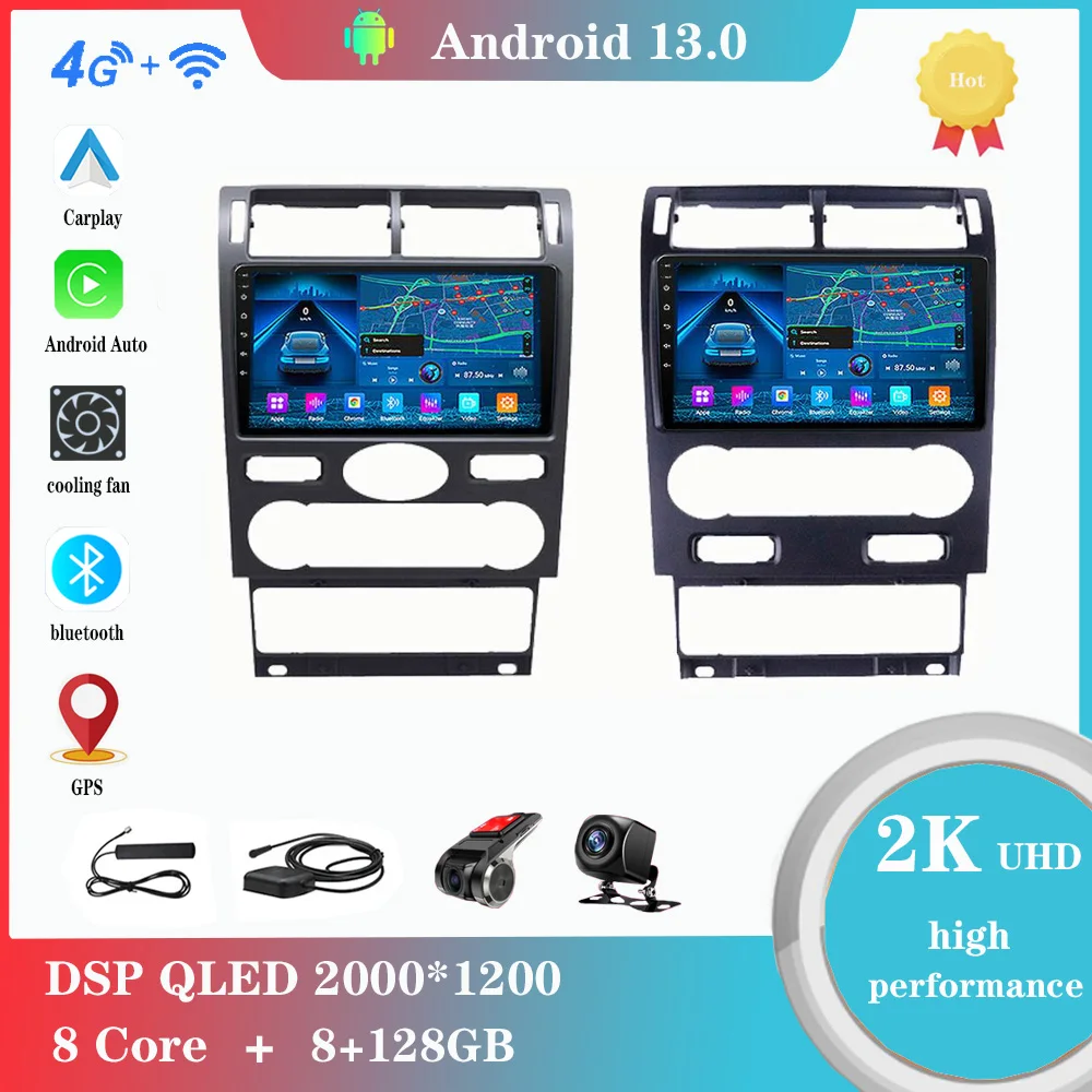 

Android 12.0 For Ford Mondeo 3 2000-2007 Multimedia Player Auto Radio GPS Carplay 4G WiFi Bluetooth DSP