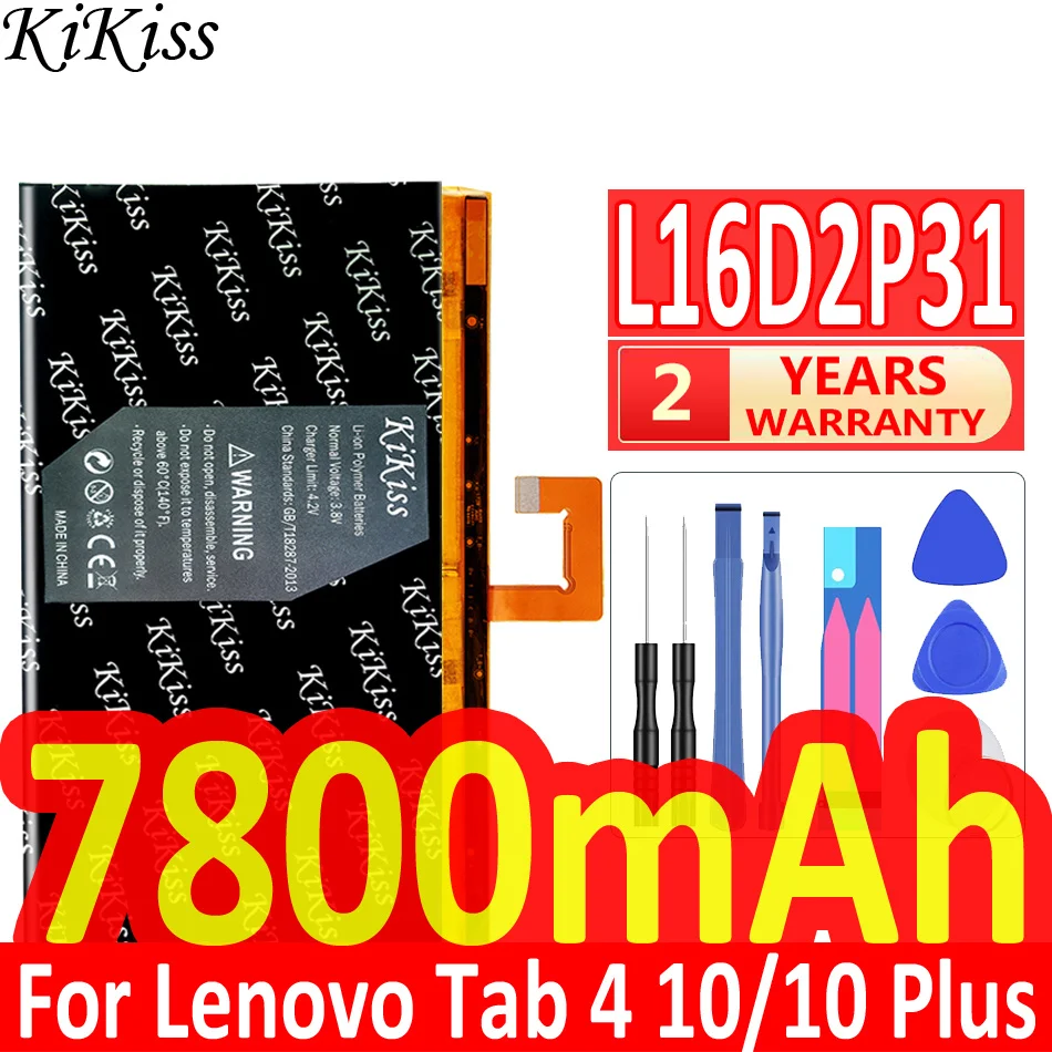 Аккумулятор L16D2P31 на 7800 мА · ч для LENOVO TAB4 TAB 4 10 / 10 REL / 10 PLUS 10 PLUS TB-X304L X304F TB-X704F X704L X504F X504L Batteria