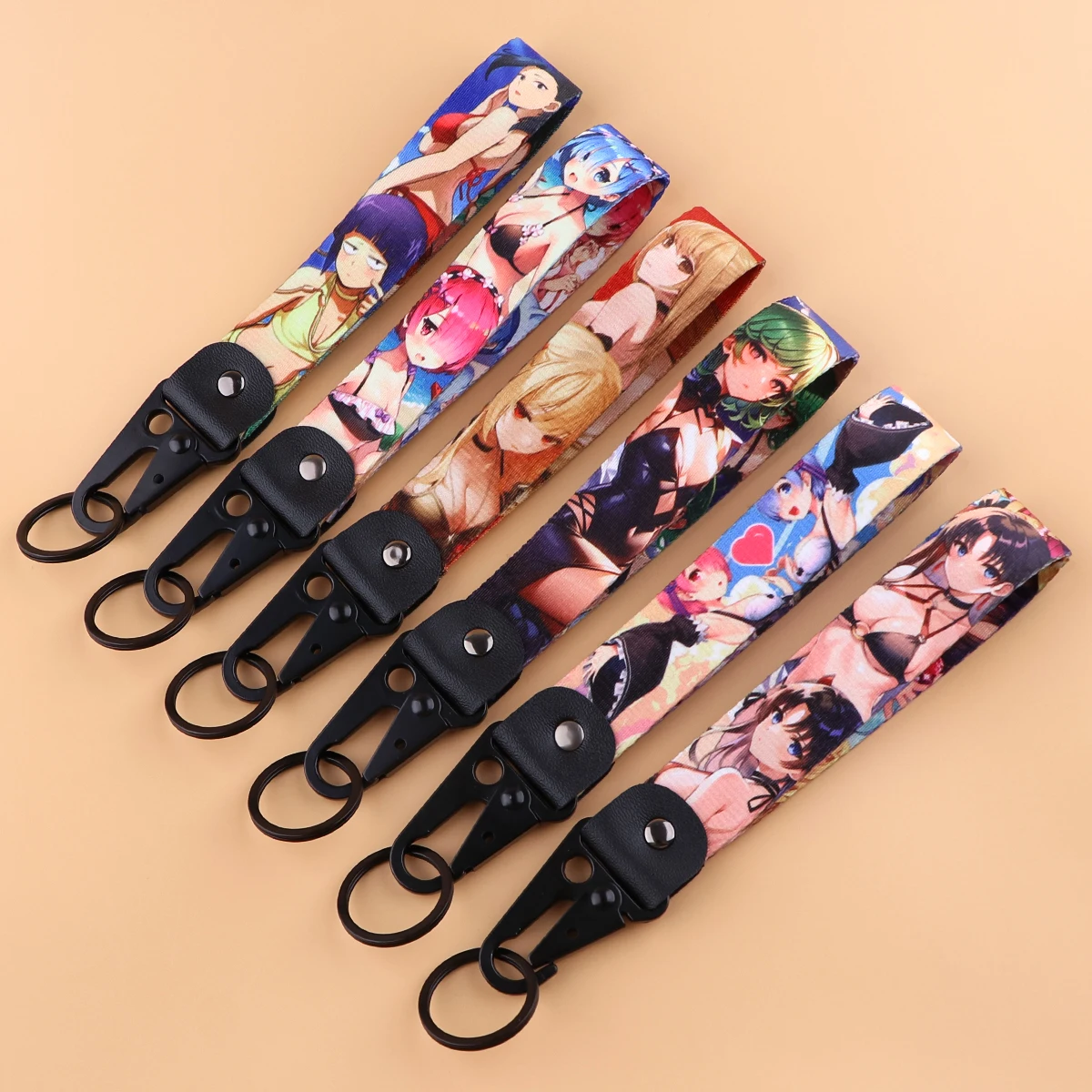 

Anime DEATH NOTE Car Keytags Strap My Hero Academia Cosplay Pendant Keychian Short Lanyard Keyring Accessories Gifts