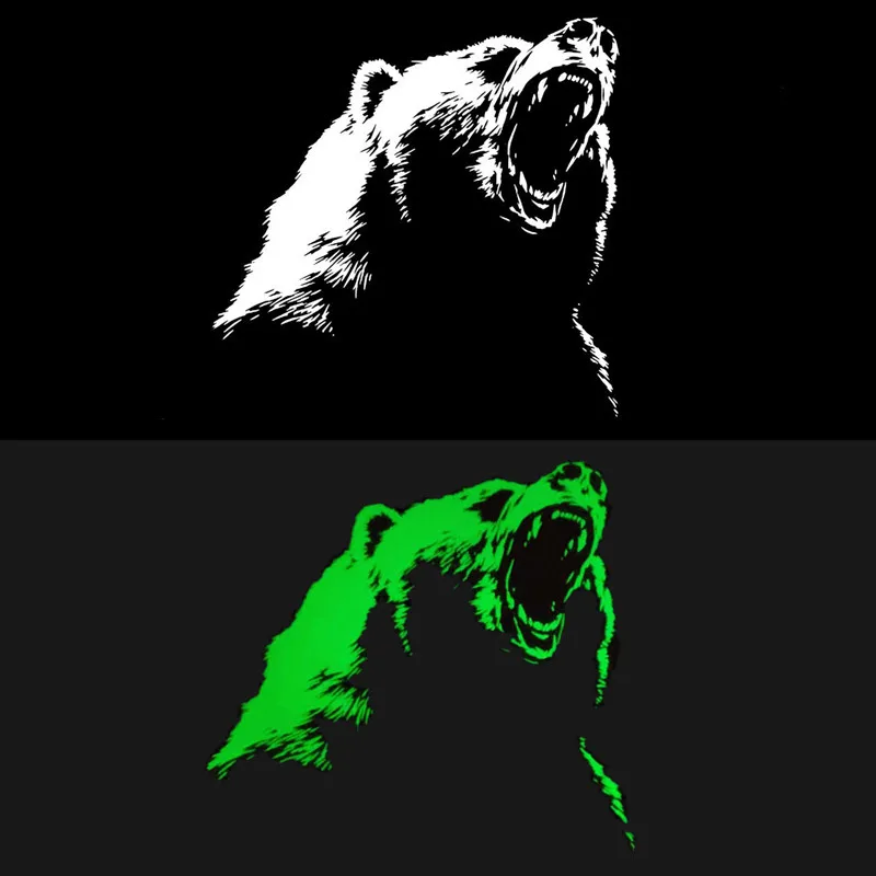 Теплопередающие нашивки из ПВХ флуоресцентный медведь сделай сам наклейки на