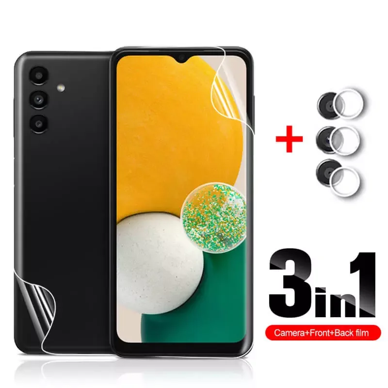 

Front Back Hydrogel Film For Samsung Galaxy A13 Screen Protector Camera Lens Not Glass On Samsun A13 A 13 SM-A135F/DS 6.50"