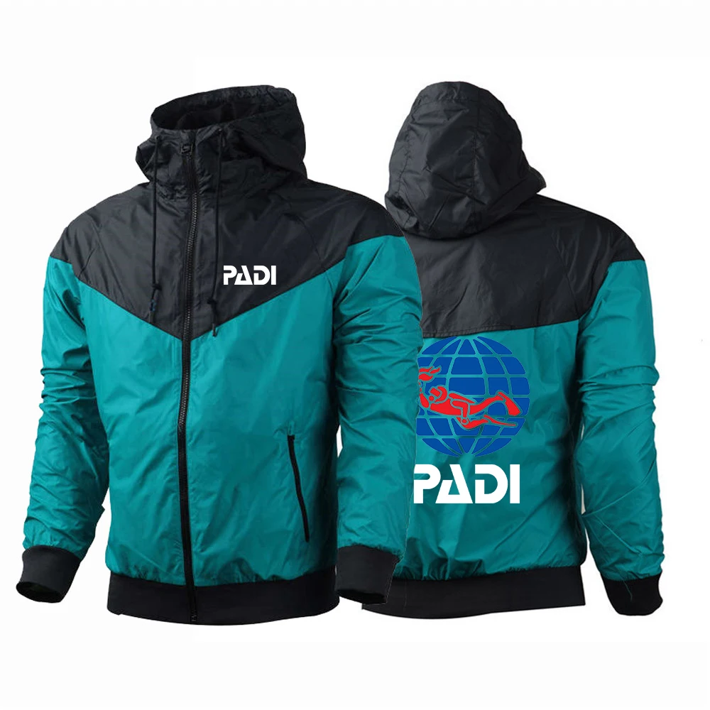 2022 толстовка с логотипом акваланга Padi толстовки на молнии Лоскутная куртка в