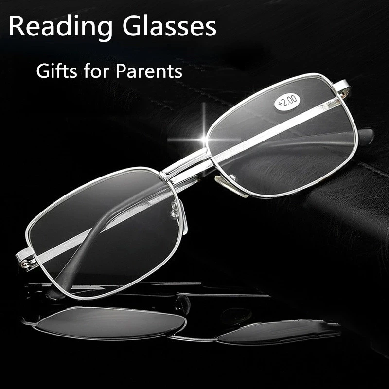 

Elegant All-alloy Frame ReadingGlasses with Resin Lenses Comfortable Lightweight Transparent Men and Women Eye Glasses Gafas
