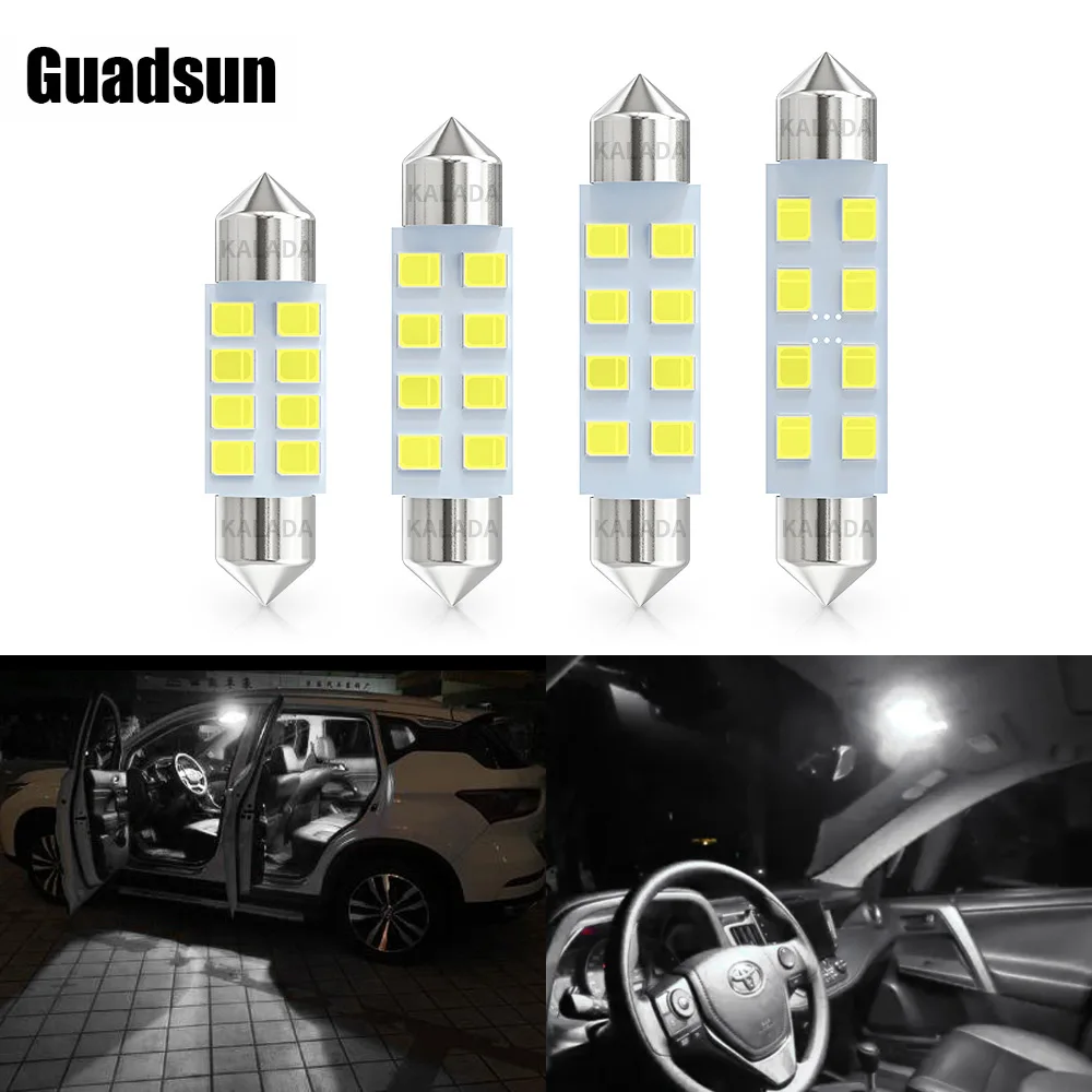 

Guadsun 1PC C5W C10W LED Festoon 31mm 36mm 39mm 41mm White 12V Canbus 6000K Bulbs Auto Interior Dome Door Lamps Reading Light