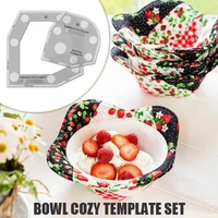 6810inch bowl cozy template cutting ruler set bowl cozy pattern template diy craft set dropshipping