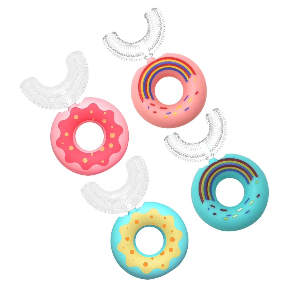 

4Pcs Silicone Kids U-shaped Silicone Portable Manual for Toddlers