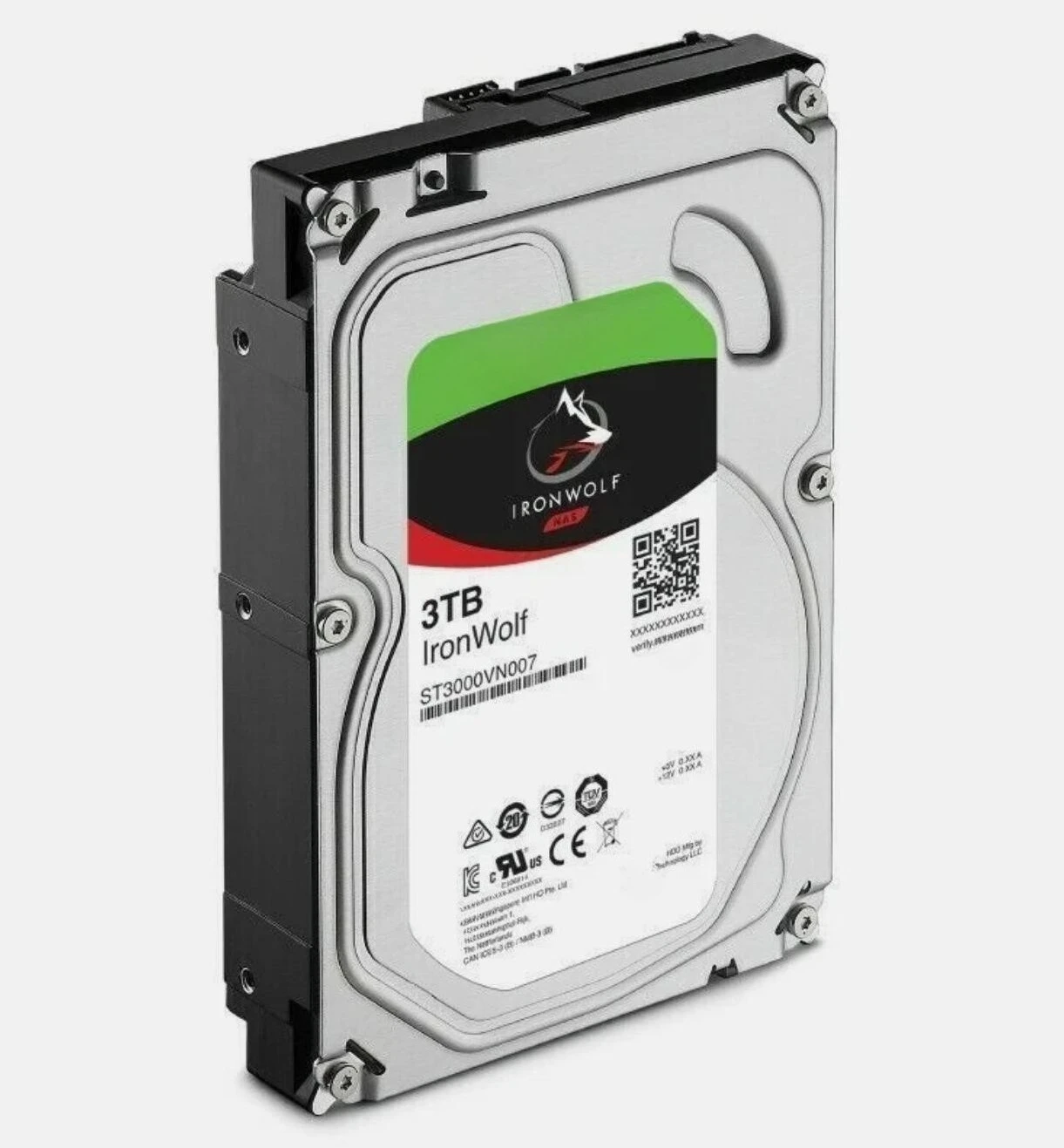 Фото Новый внутренний жесткий диск IronWolf ST3000VN007 3 ТБ 5900 об/мин SATA 6 Гбит/с 3.5 дюйма для NAS. №2