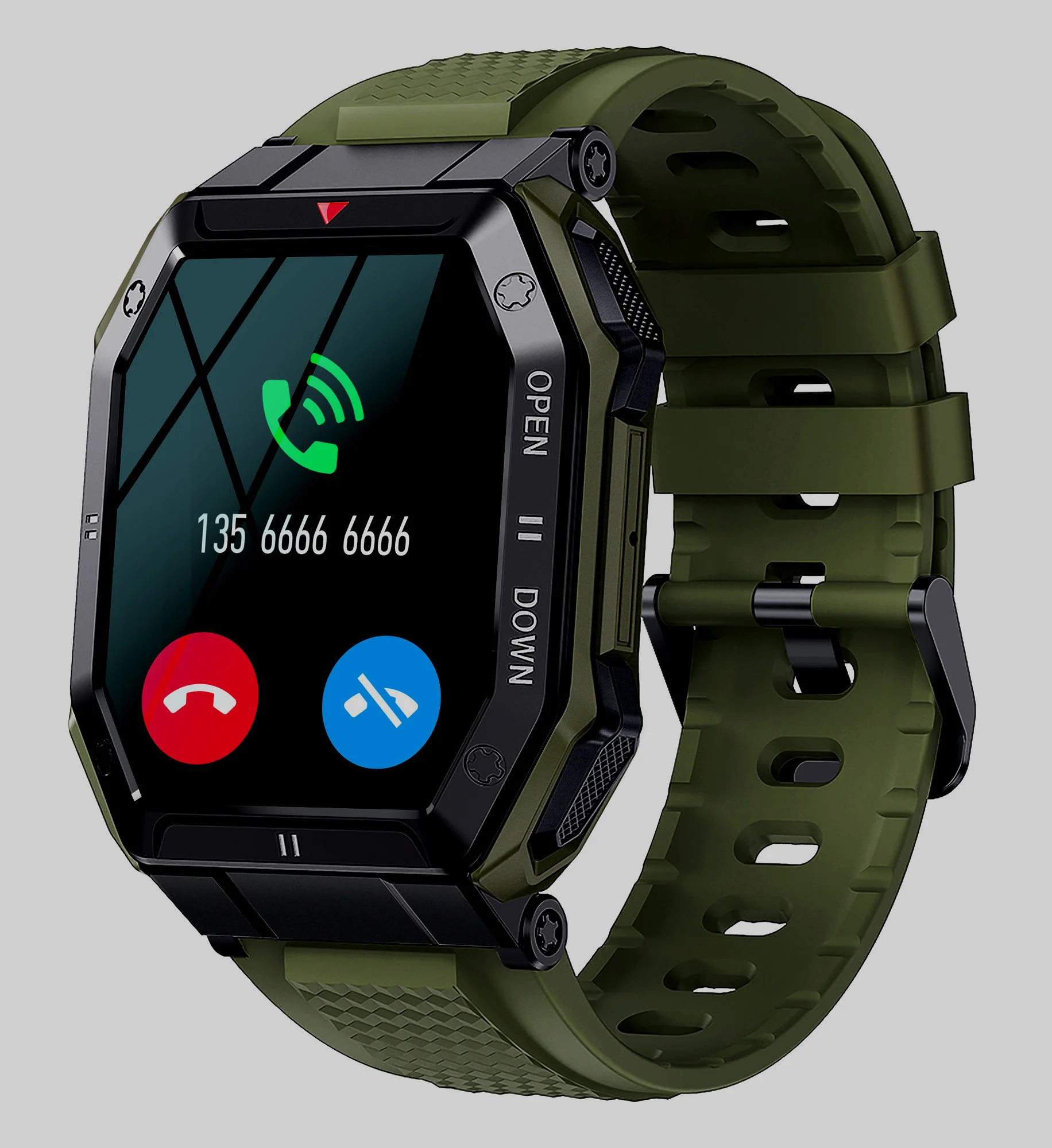 

Новое поступление, мужские часы в стиле милитари, мужские умные часы, 1,85 дюйма, Bluetooth, звонки, рандомная яркость, защита IP68, водонепроницаемые рекламные устройства