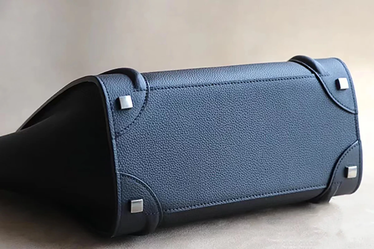 Tidal Litchi Pattern Smiling Face Handbag Personalized Bucket Bag Retro Large Capacity Fashion Simple One Shoulder Crossbody Bag