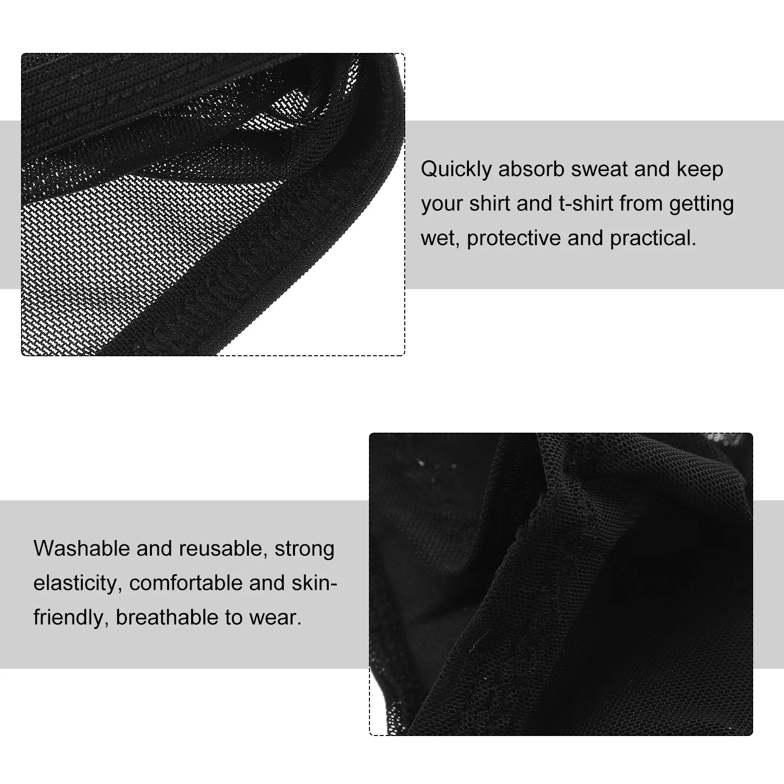 

Sweat Jacket Girl Washable Armpit Vest Underarm Lady Shirt Milk Silk Quick-drying Material Women