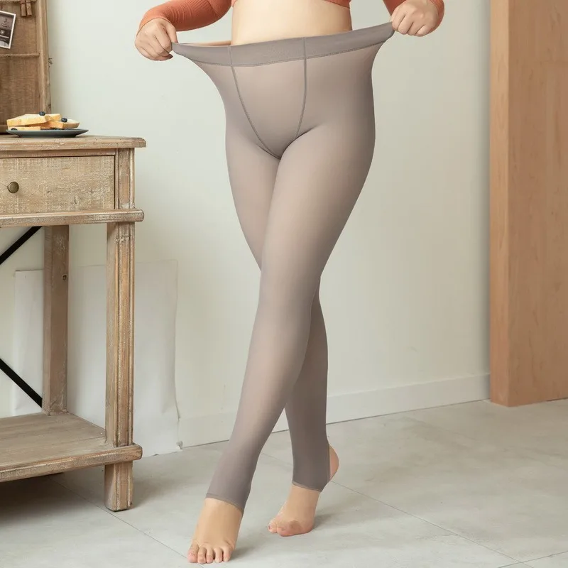 Модные черные пикантные колготки женские осенне-зимние полупрозрачные с