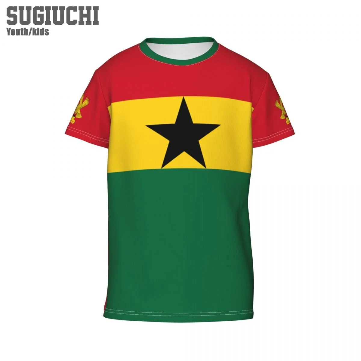 Пользовательское имя номер флаг Ганы эмблема 3D футболки для детей молодежные