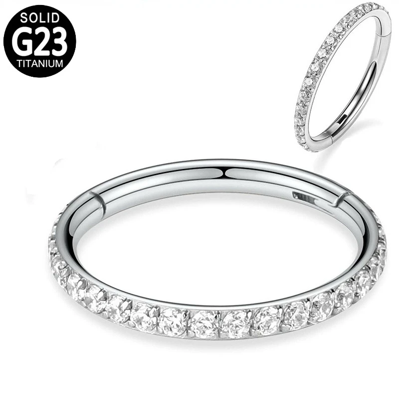 

Серьга-гвоздик из титана G23 с подвеской под ноздри
