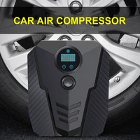 high power car air compressor air pump automatic charge stop high pressure tire inflator portable double cylinder led display