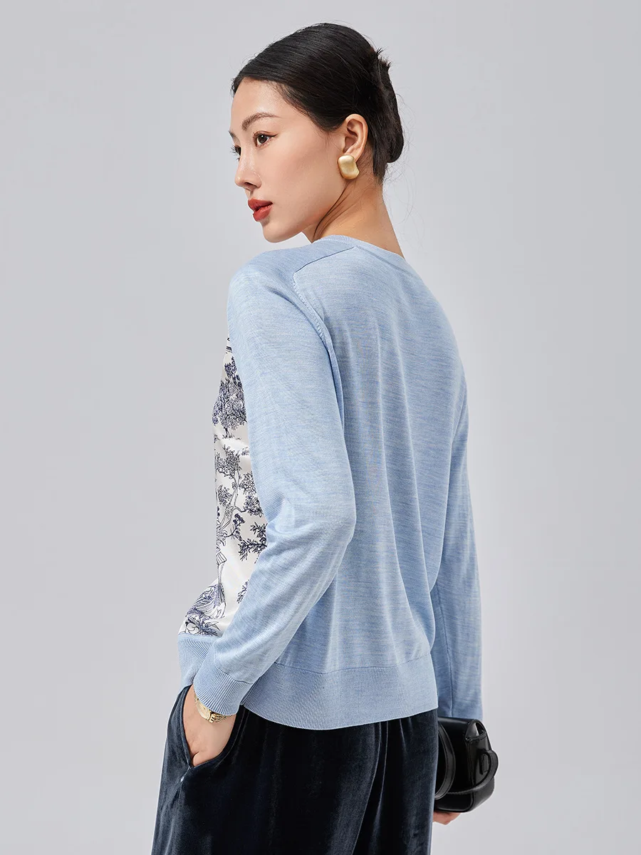 Birdsky 1 шт. женский свитер кардиган на пуговицах офисный с длинными рукавами и