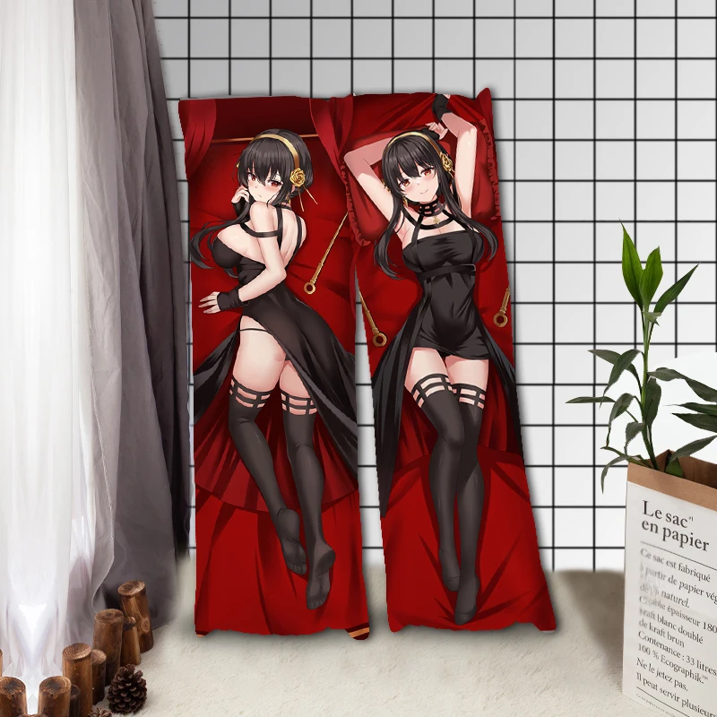 

Двухсторонний Чехол на подушку SPYFAMILY Yor Dakimakura с мультяшным рисунком, обнимающая подушка на все тело, Наволочка на подушку Otaku, постельное бел...
