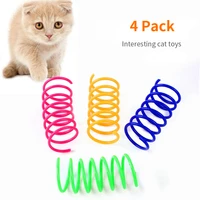 481620 pack kitten cat toys interactive cat spring toy colorful springs cat pet toy coil spiral springs pet products for cats