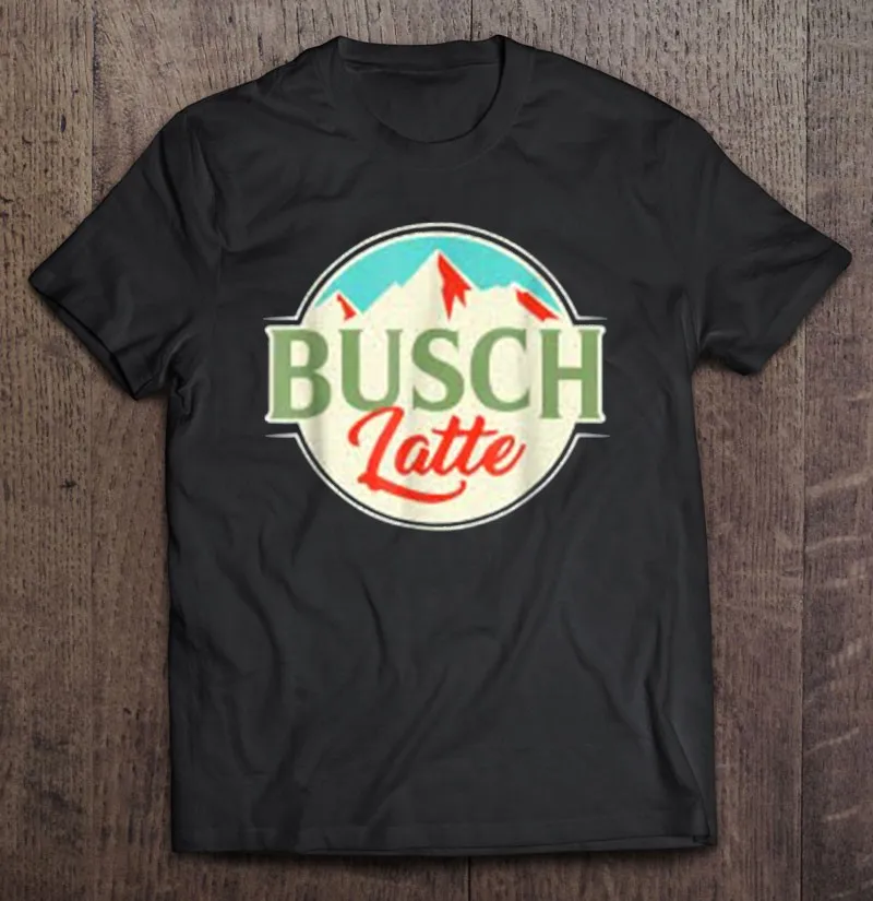 

Мужские футболки с логотипом Busch Latte, легкие мужские футболки с надписью «пиво», Мужская футболка, уличная одежда, Аниме футболки с мангой дл...