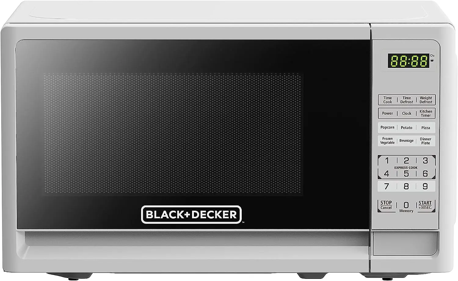 

Countertop Microwave Oven 0.7 Cu. Ft. 700-Watts with LED Lighting, Child Lock, White