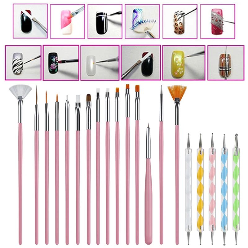 

Женская кисть для дизайна, наконечник для рисования, ручка для резьбы и точек, ручка для удлинения ногтей, инструмент для дизайна ногтей, кисть для маникюра и лайнера