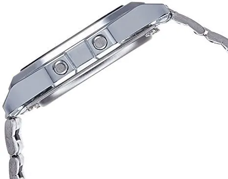 Часы CASIO A158WA-1Q в стиле ретро унисекс с серебряным покрытием мужские электронные