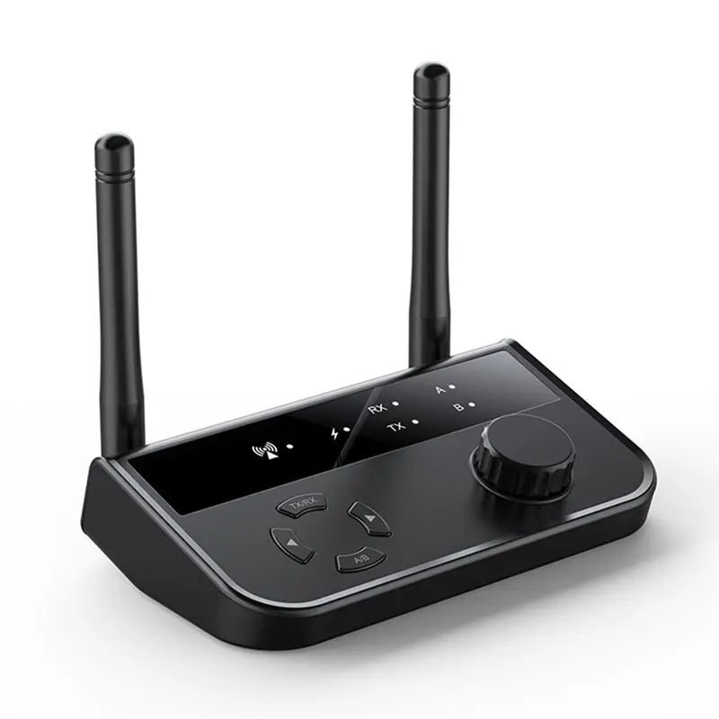 Фото A29F-многопозиционный Bluetooth 5.3 аудиопередатчик-приемник 2-в-1 AUX 2 RCA стерео для автомобиля, телевизора, ПК №1