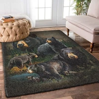 bear area rug 3d all over printed non slip mat dining room living room soft bedroom carpet 01