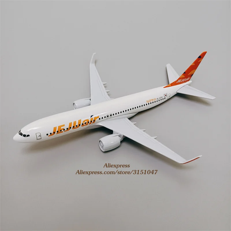 Корейская модель самолета из металлического сплава JEJU Air Боинг 737 летательных