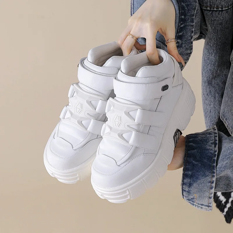 НОВАЯ женская обувь в стиле панк на платформе со шнуровкой высота каблука 6 см