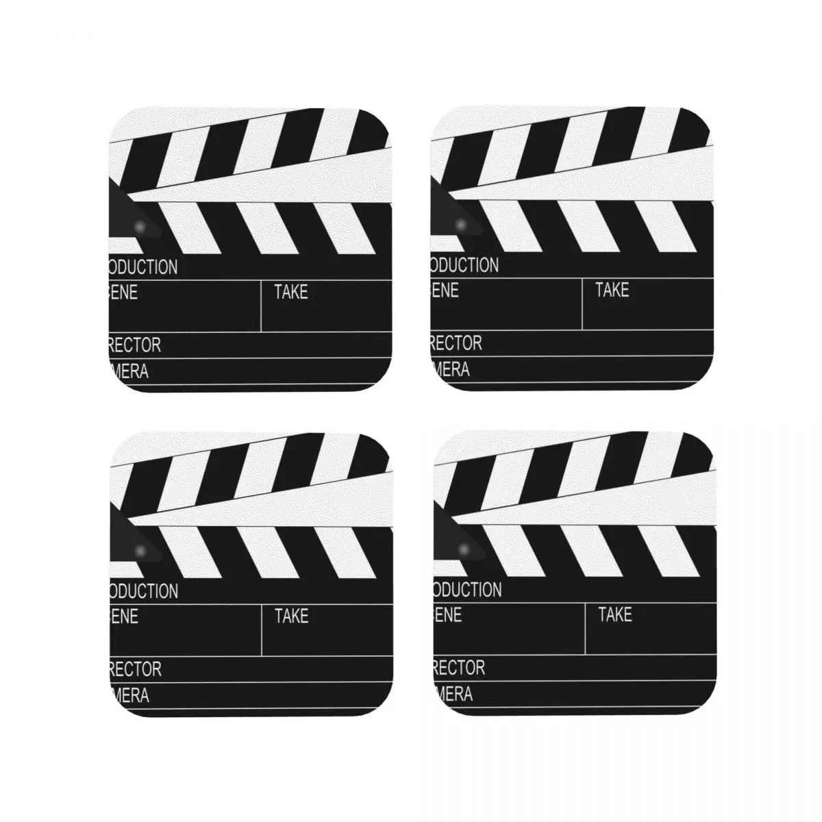 

Clapperboard Coasters Baking Mat Placemats For Dinner Table Table Decoration & Accessories Induction Mat Napkins Mat Coffee Mat