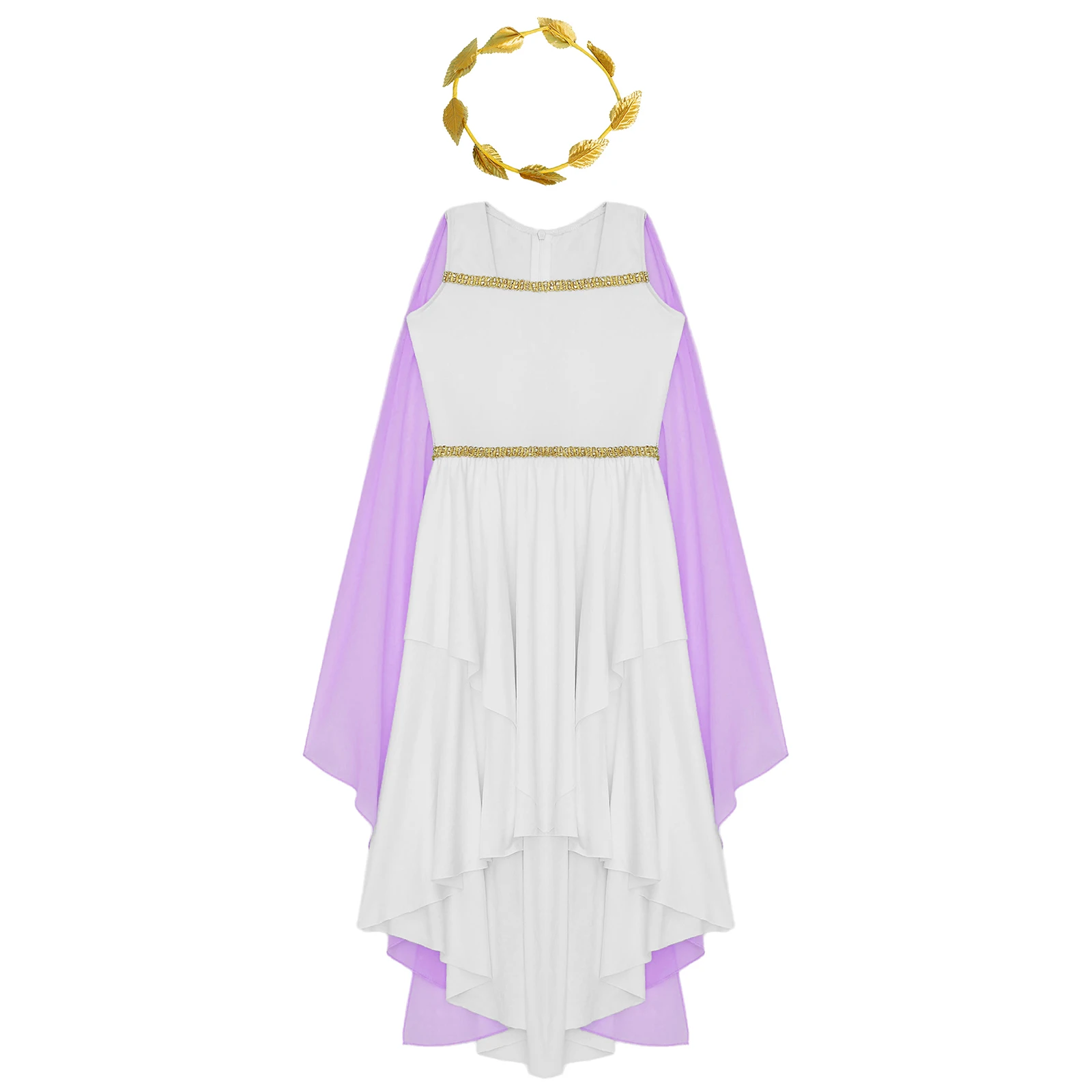 Платье древней принцессы на Хэллоуин для девочек костюмы греческой Тоги с