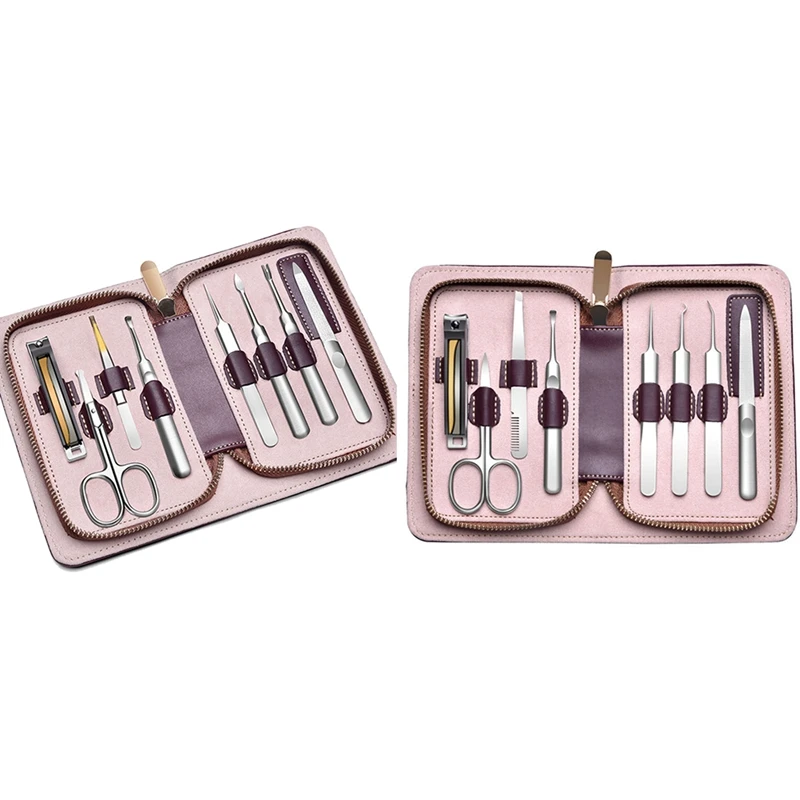 

Professional Manicure Highest Quality Tools Stainless Steel Nail Clipper Pedicure Set With Scissor Tweezer