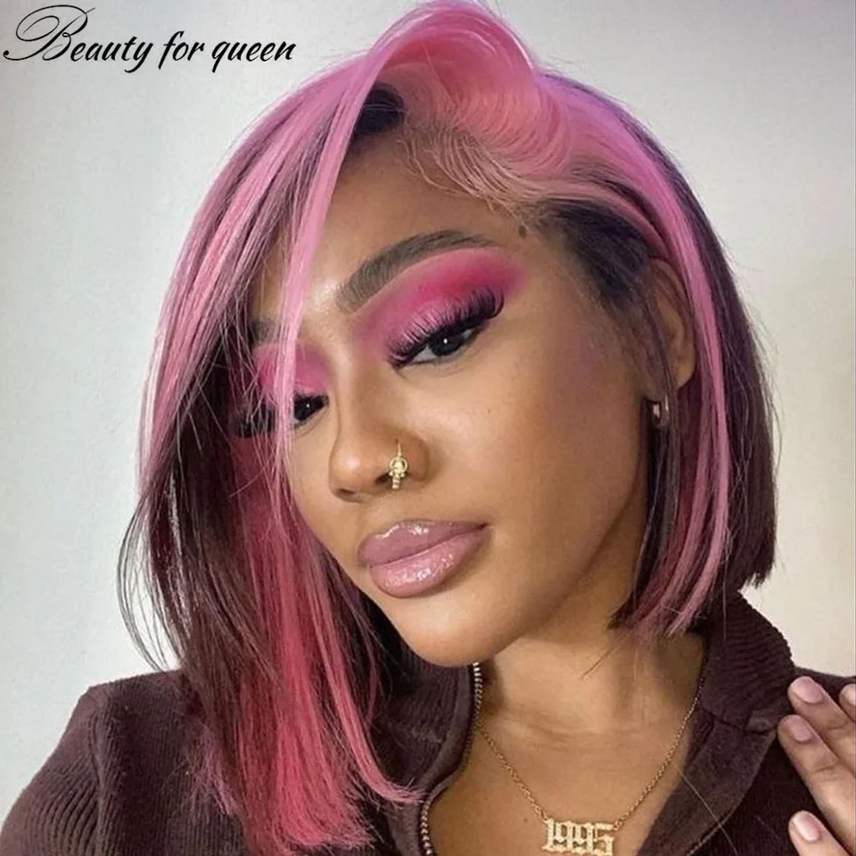 

Beauty Bob Lace Front Human Hair Wigs For Black Women Brazilian Remy Hair HD Transparent Lace Frontal Wigs Natural Hairline