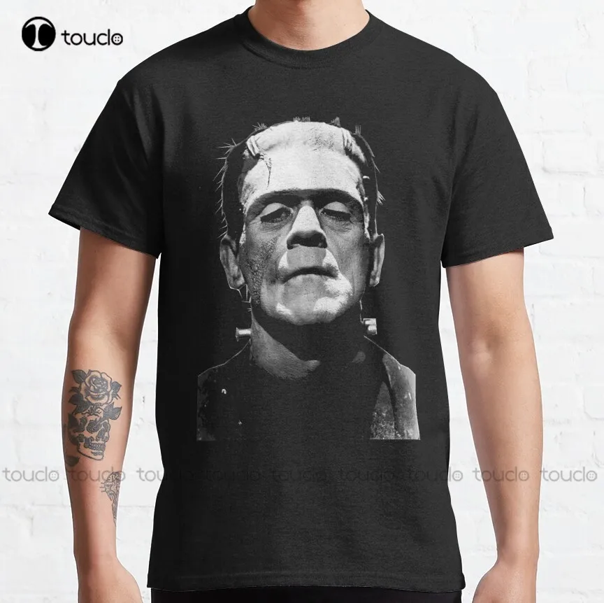 

Monster boris karloff 1932 frankenstein mary shelley Classic T-Shirt men's shirts casual Custom aldult Teen unisex xs-5xl cotton