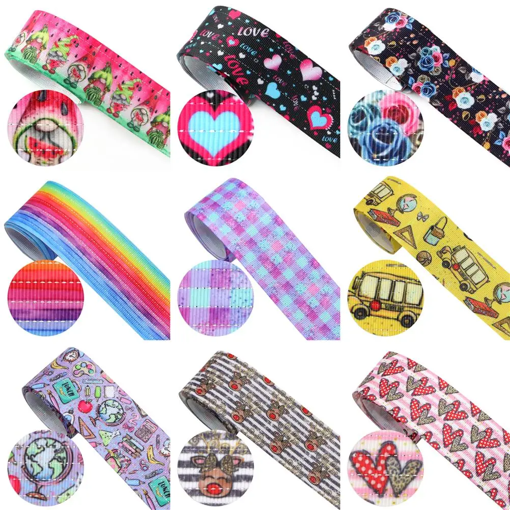 

38 мм 50 ярдов назад в школу, Геометрическая печатная Серебряная лента с каймой для «сделай сам», бант для волос, Подарочная обертка, декор для свадебной вечеринки