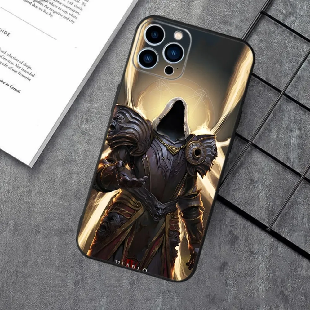 Игровой чехол для телефона D-Diablo 3 4 Apple iPhone 15 14 13 12 11 XS XR X 8 7 Pro Max Plus mini силиконовый
