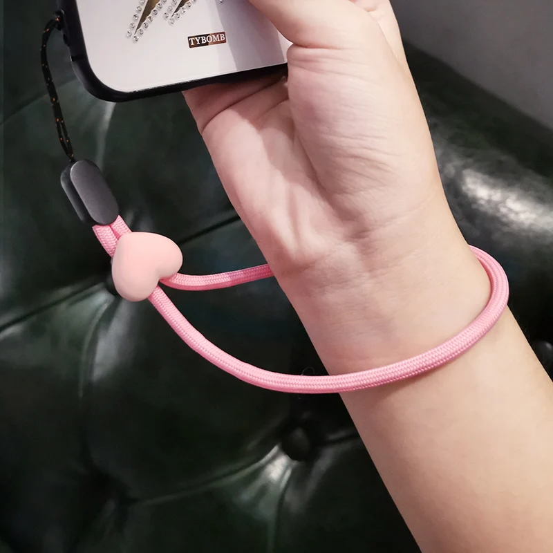 cute phone strap silicone pendant mobile phone straps lanyard finger ring strap key ring mobile phone accessories free global shipping