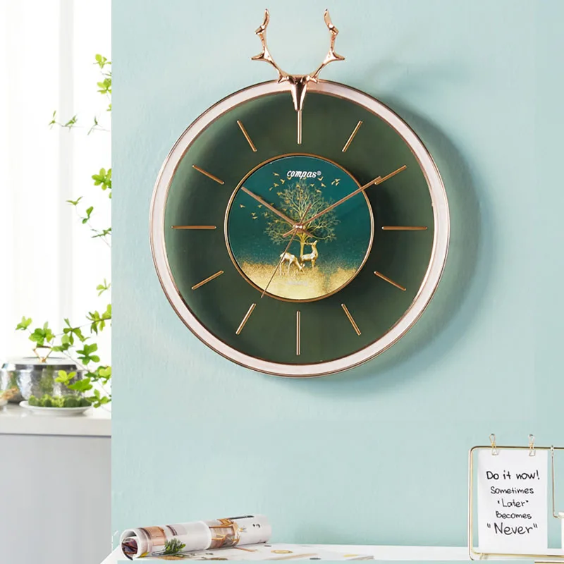 

Unique Silent Wall Clock Modern Design Quartz Home Aesthetics Wall Clock Living Room Decoration Wanduhr Wall Decoration HX50NU