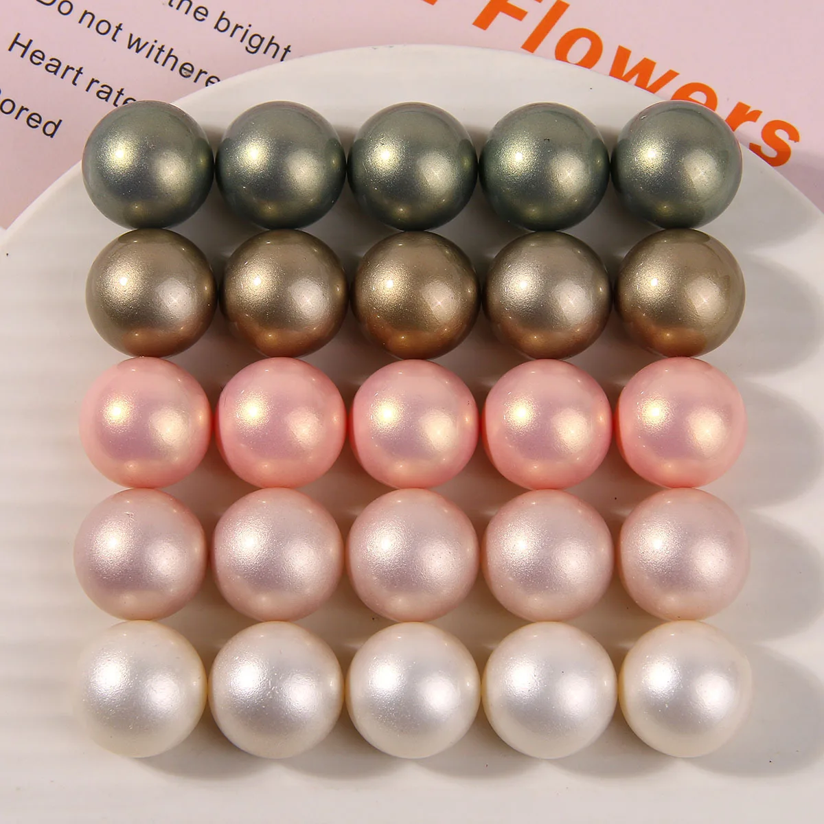 5 шт. Корейская версия темпераментных круглых бусин для хлеба с паром жемчужные