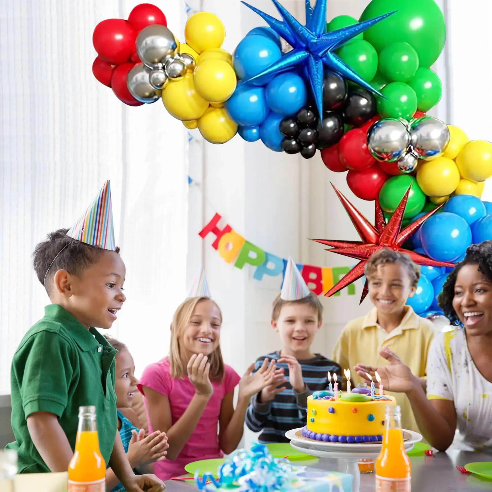 137 шт. разноцветные гирлянды для воздушных шаров