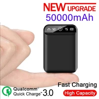 50000mah mobile power bank portable mobile phone fast charger digital display usb charging external battery pack for android
