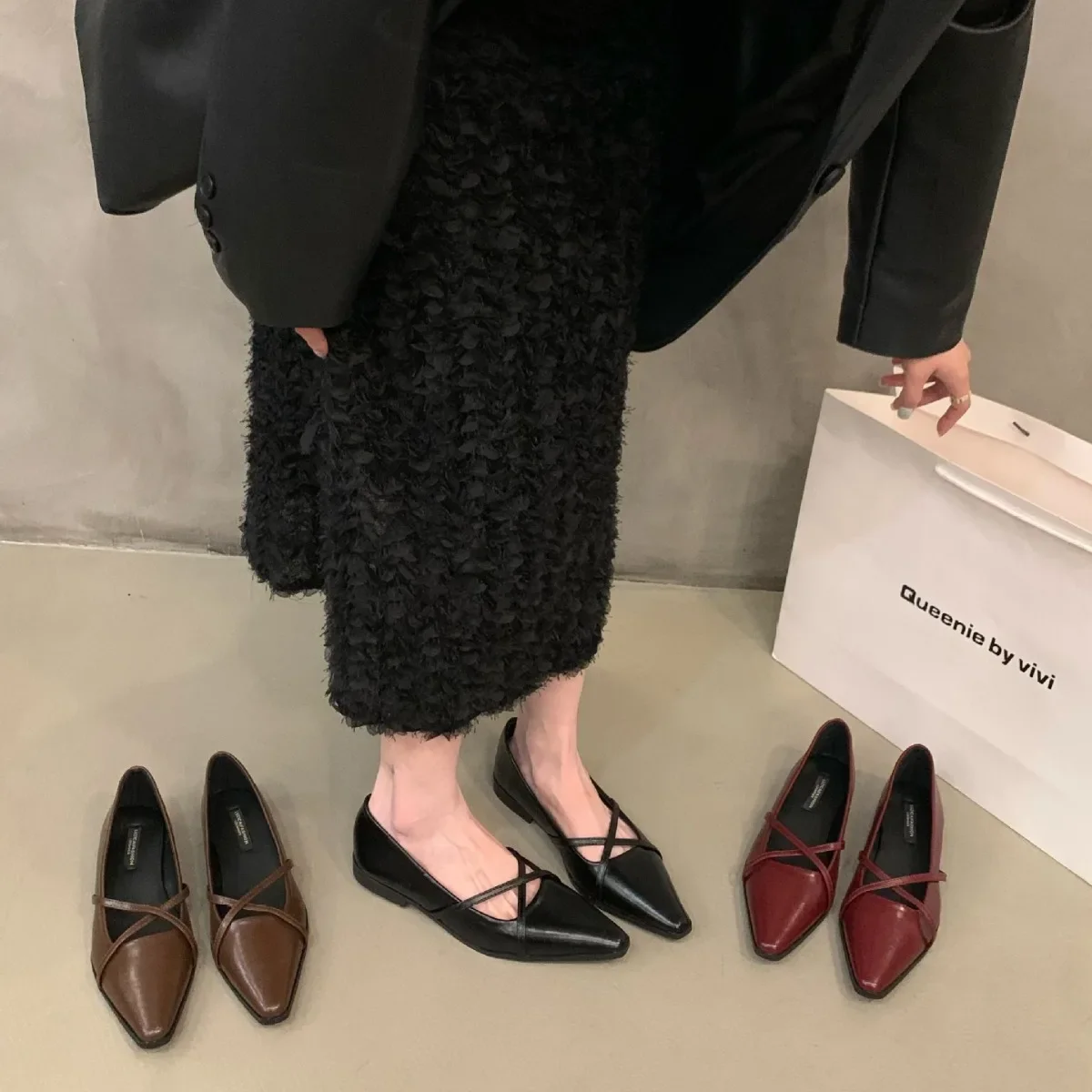 Модные женские туфли Мэри Джейн с перекрестным ремешком новинка 2024 осенние