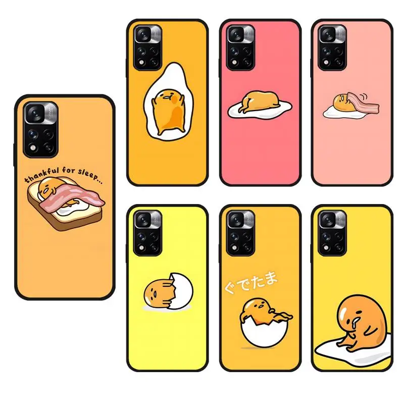 

Gudetama Phone Case For Redmi Note 11 10 9 8 6 Pro 10T 9S 8T 7 5A 5 4 Silicone Funda Coque Cover