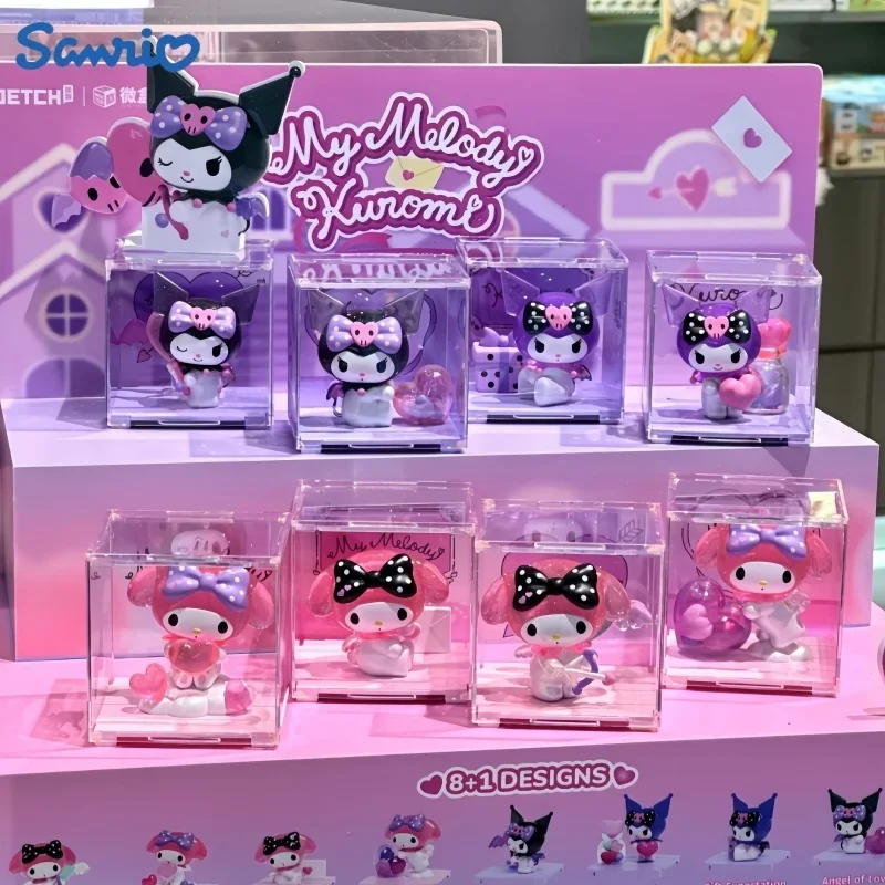 Персонажи Sanrio романтическая серия сердец украшение Kuromi Melody мультяшное