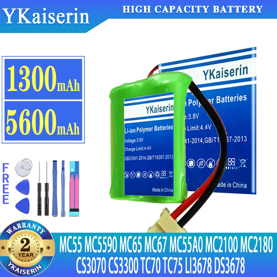 

YKaiserin Battery For Motorola ZEBRA MC55 MC5590 MC65 MC67 MC55A0 MC2100 MC2180 CS3070 CS3300/For ZEBRA TC70 TC75 LI3678 DS3678