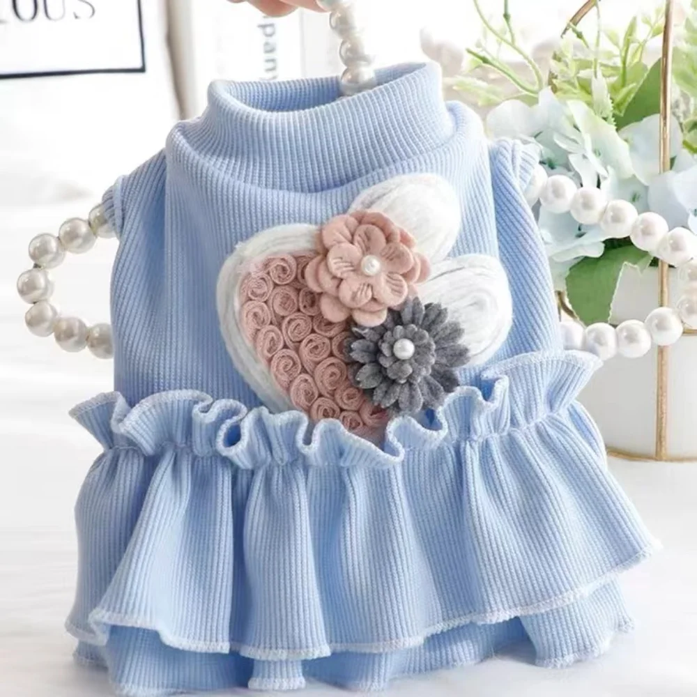 

Small Dog Dress Spring Summer Princess Skirt Pet Fashion Cartoon Vest Puppy Sweet Clothes Cat Shirt Chihuahua Poodle Pomeranian