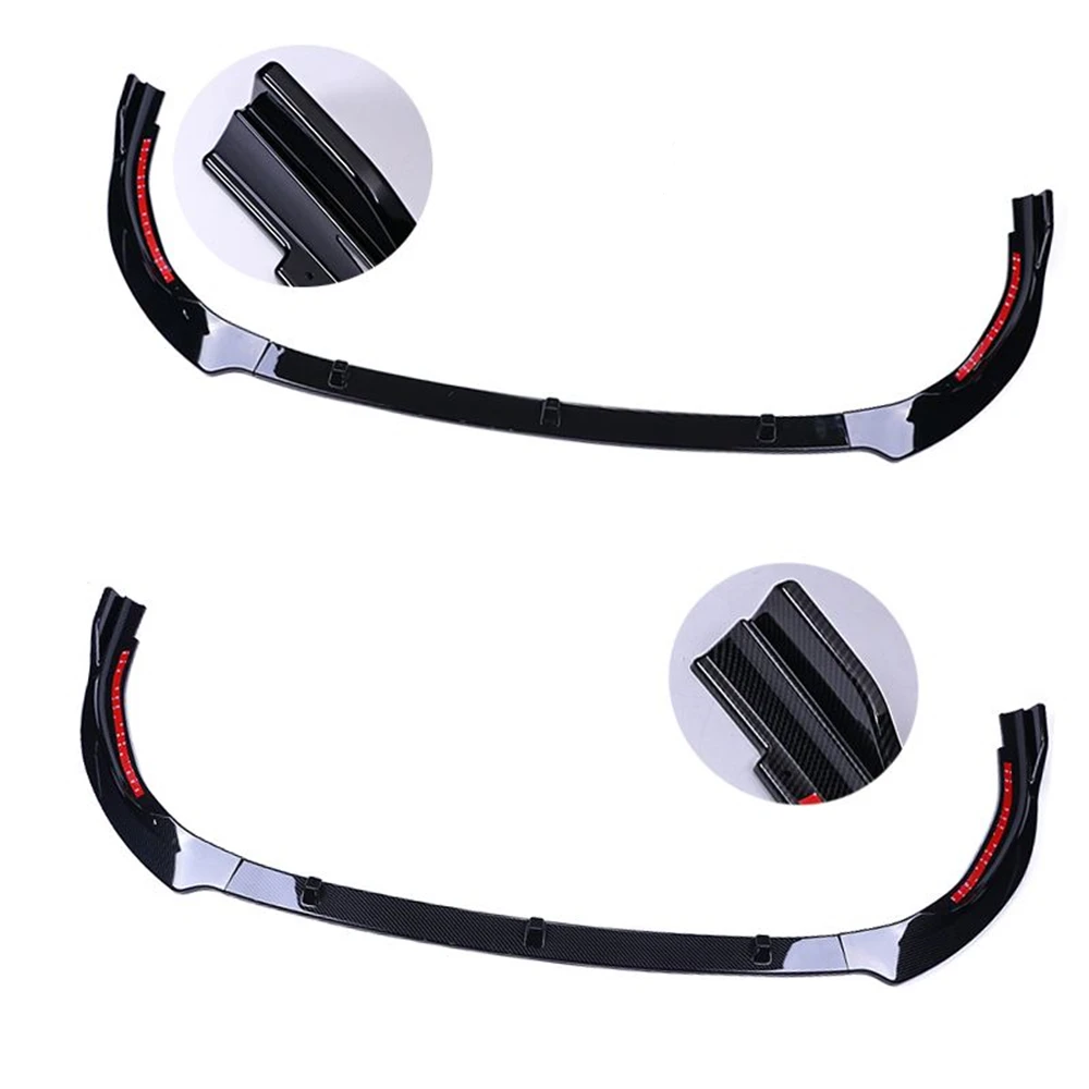 Для Toyota Camry L LE XLE 2018-2019 Deluxe передний бампер спойлер губа из углеродного волокна