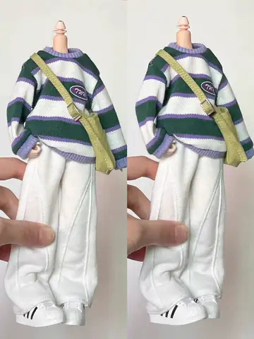Новые блестящие широкие брюки с ремнем через плечо 1/6 BJD 30 см для Pullip,Ob22,Ob24, Licca