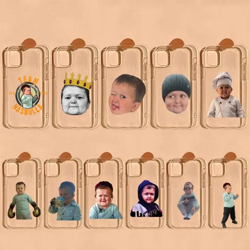 

TOPLBPCS Hasbulla Phone Case for iPhone 11 12 13 mini pro XS MAX 8 7 6 6S Plus X 5S SE 2020 XR clear case