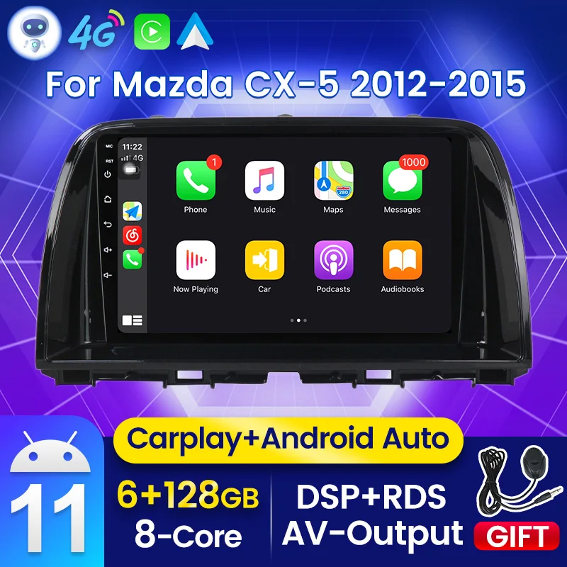 128G Android 11 IPS раздельный экран для Mazda CX5 CX-5 CX 5 2012-2017 автомобильное радио